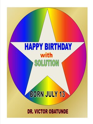 cover image of BORN JULY 13